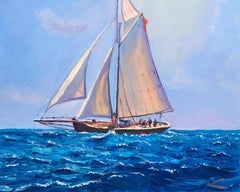 Sail boat, Painting, Oil on Canvas