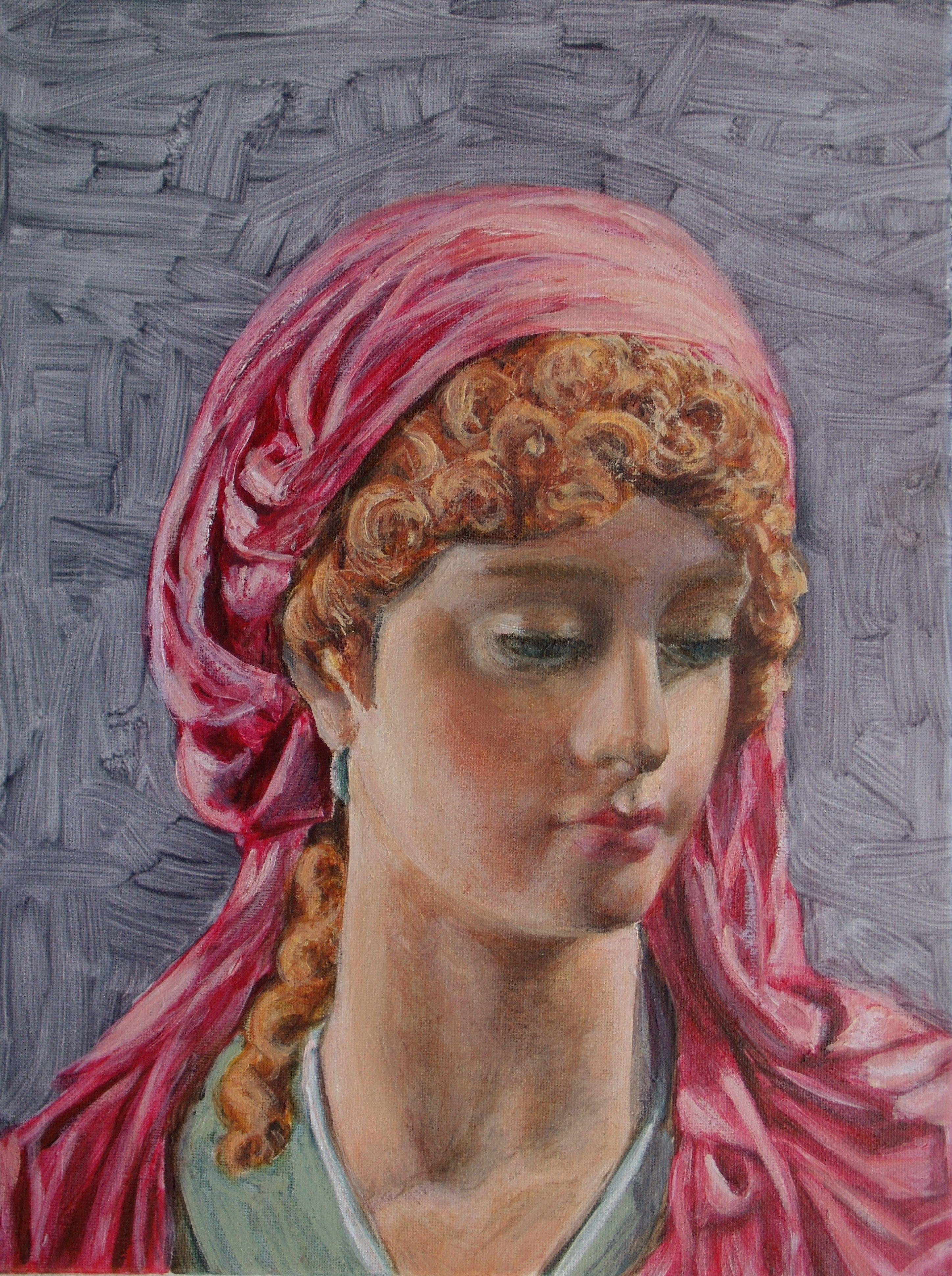 Sarah, Pittura, Olio su tela - Painting di Elena Sokolova