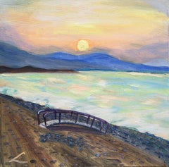 Sicilian sunset 4, Painting, Oil on Canvas