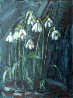 Snowdrops, Painting, Oil on Canvas
