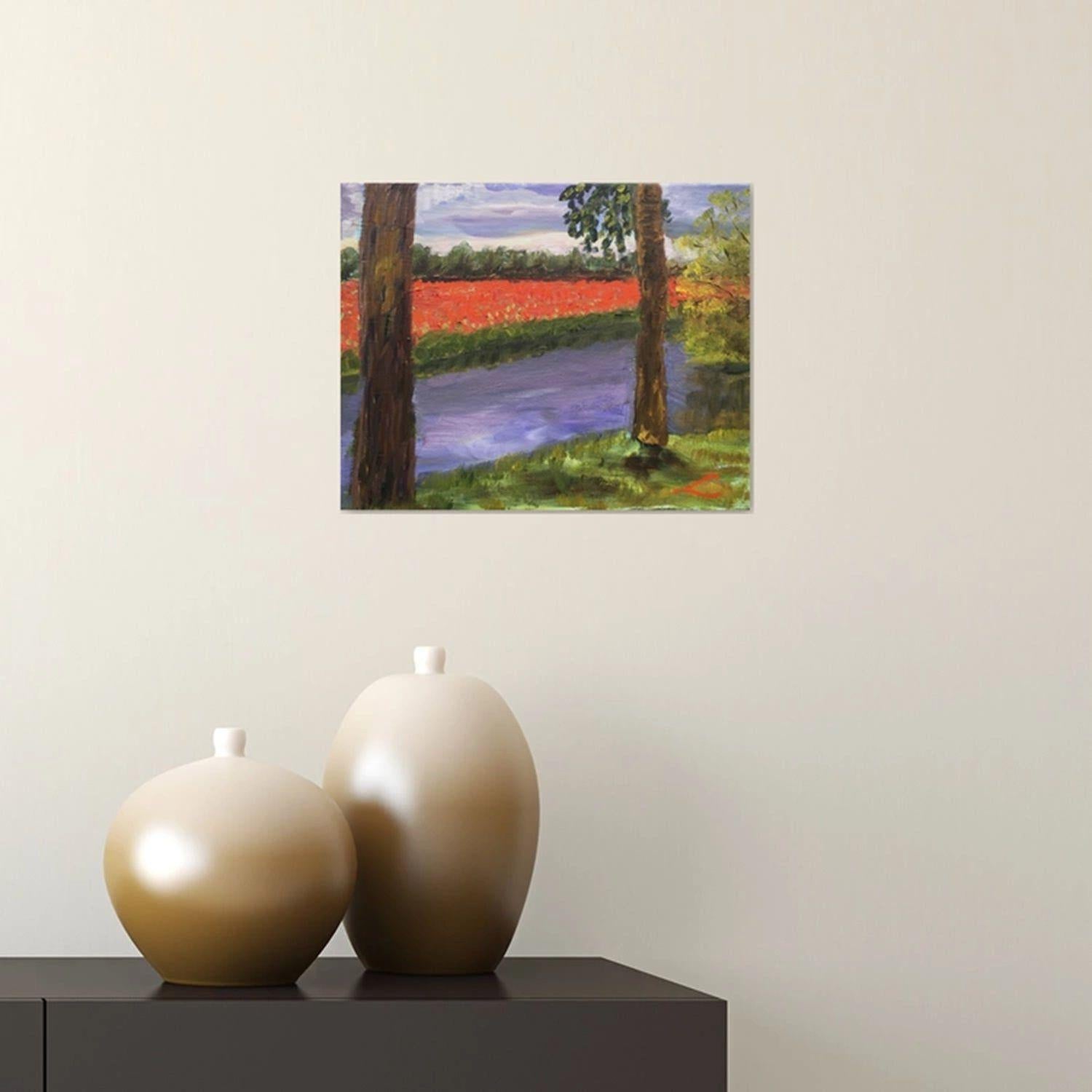 Spring in Holland 2024, Gemälde, Öl auf Leinwand (Impressionismus), Painting, von Elena Sokolova