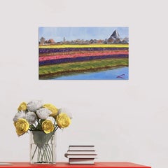 Spring in Holland 5, Gemälde, Öl auf Leinwand