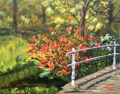 Spring in the park, Painting, Oil on Canvas