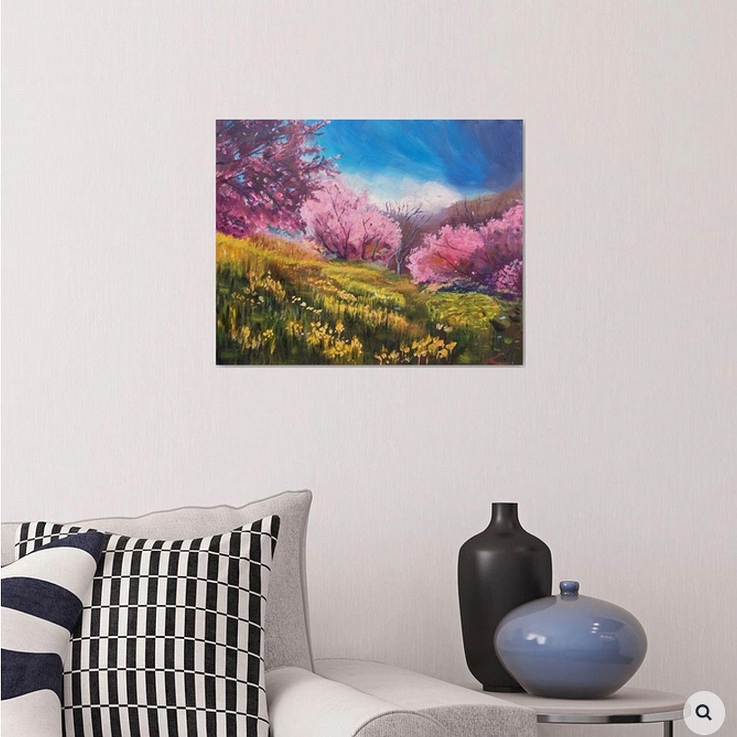 Árboles de primavera 2, Pintura, Óleo sobre lienzo - Painting Impresionista de Elena Sokolova
