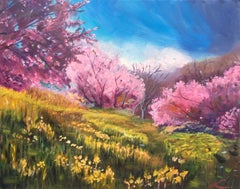 Árboles de primavera 2, Pintura, Óleo sobre lienzo