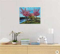 Spring trees, Painting, Oil on Canvas