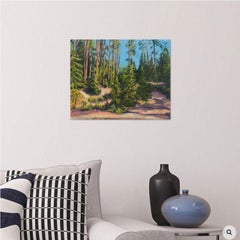 Bosque soleado 2, Pintura, Óleo sobre lienzo