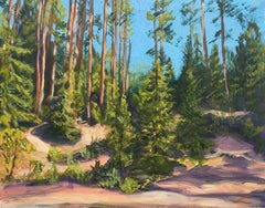 Sunny forest 2, Painting, Oil on Canvas