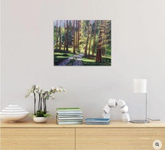 Sunny forest 3, Painting, Oil on Canvas