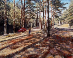Sunny forest, Painting, Oil on Canvas