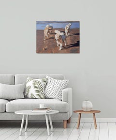 Team, Gemälde, Öl auf Leinwand