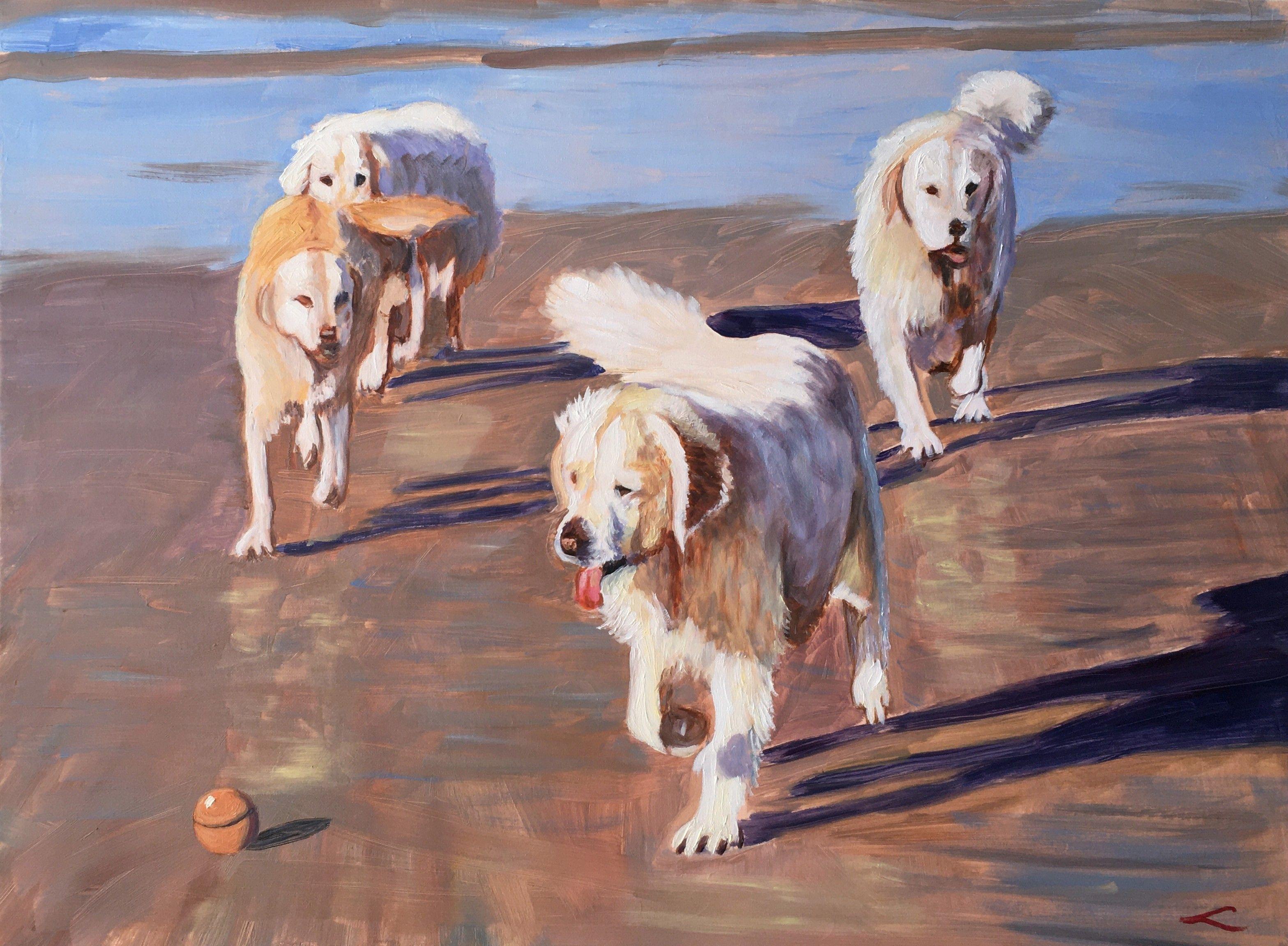 Animal Painting de Elena Sokolova - Equipo, Pintura, Óleo sobre lienzo