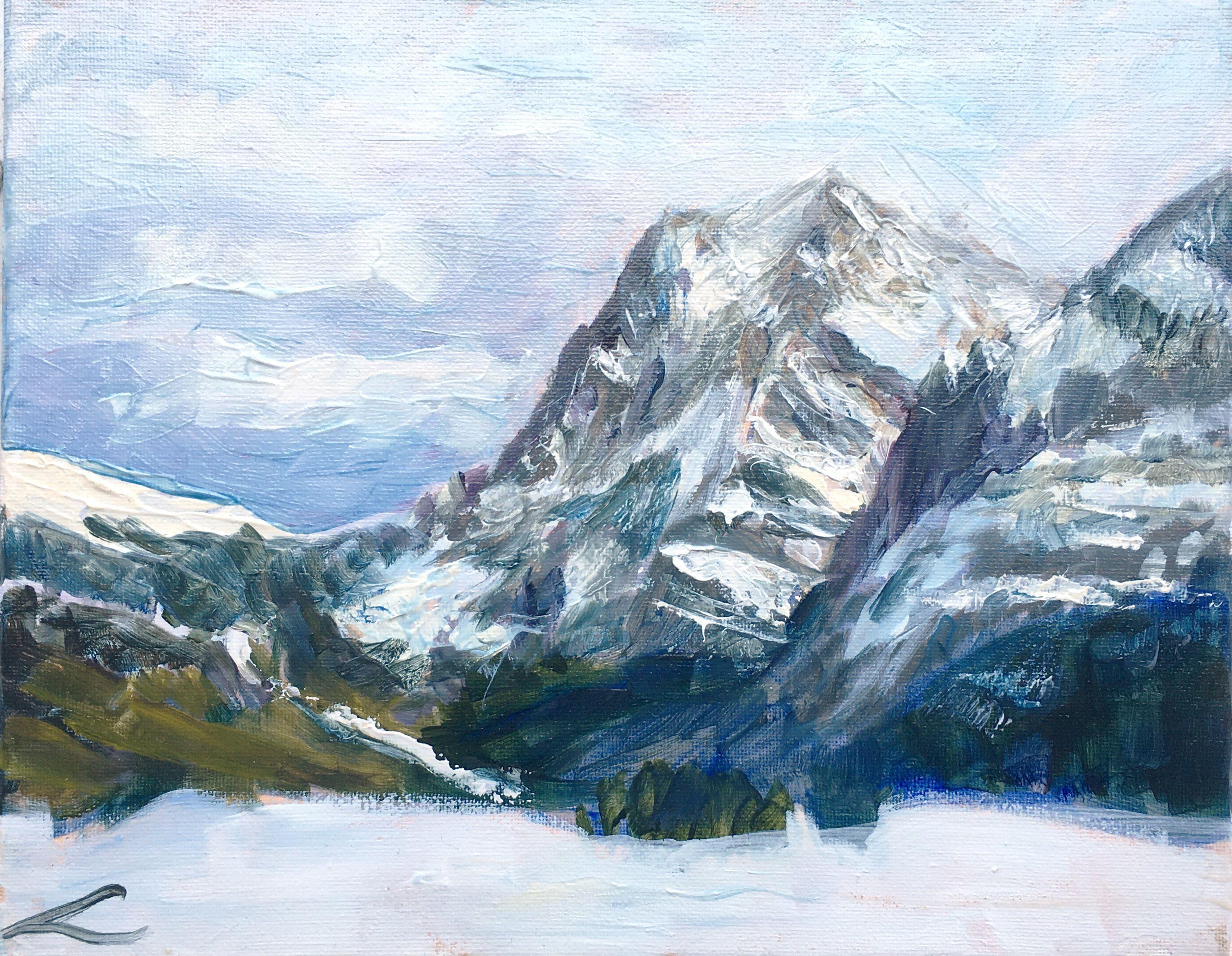 Die letzten Tage des Winters, Gemälde, Öl auf Leinwand