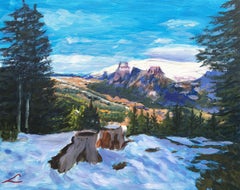 The last snow, Painting, Oil on Canvas
