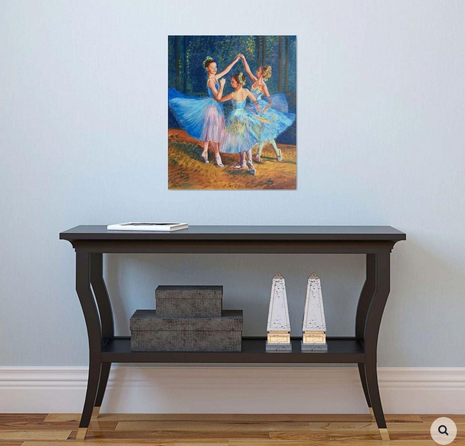 The Three Graces, Painting, Oil on Canvas For Sale 1
