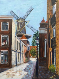 The view of Schiedam 3, Painting, Oil on Canvas