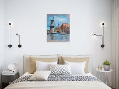 The view of Schiedam 4, Painting, Oil on Canvas