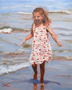 The water is cold, Painting, Oil on Canvas
