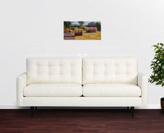 Three haystacks, Painting, Oil on Canvas