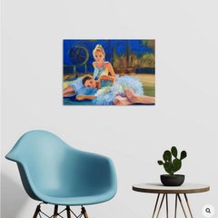 Two young ballerinas, Painting, Oil on Canvas