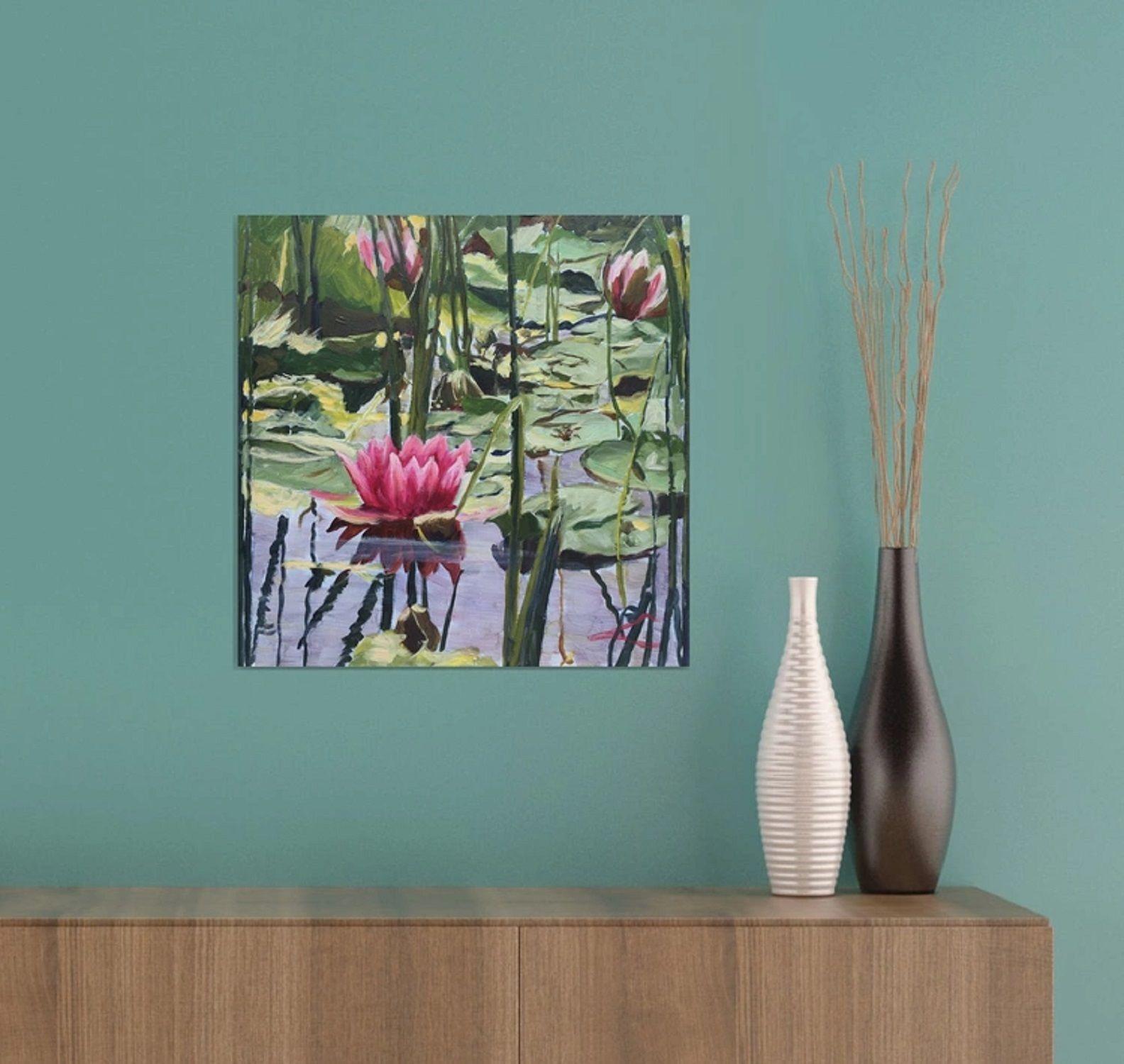 Waterlilies 7, Painting, Oil on Canvas For Sale 1