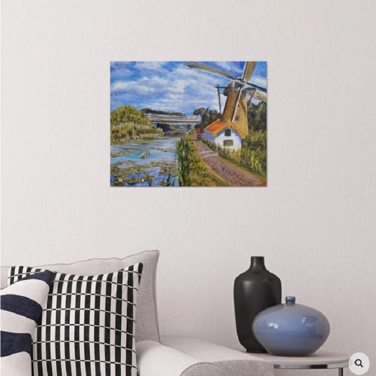famous paintings of windmills
