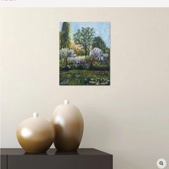 Wisteria time, Painting, Oil on Canvas