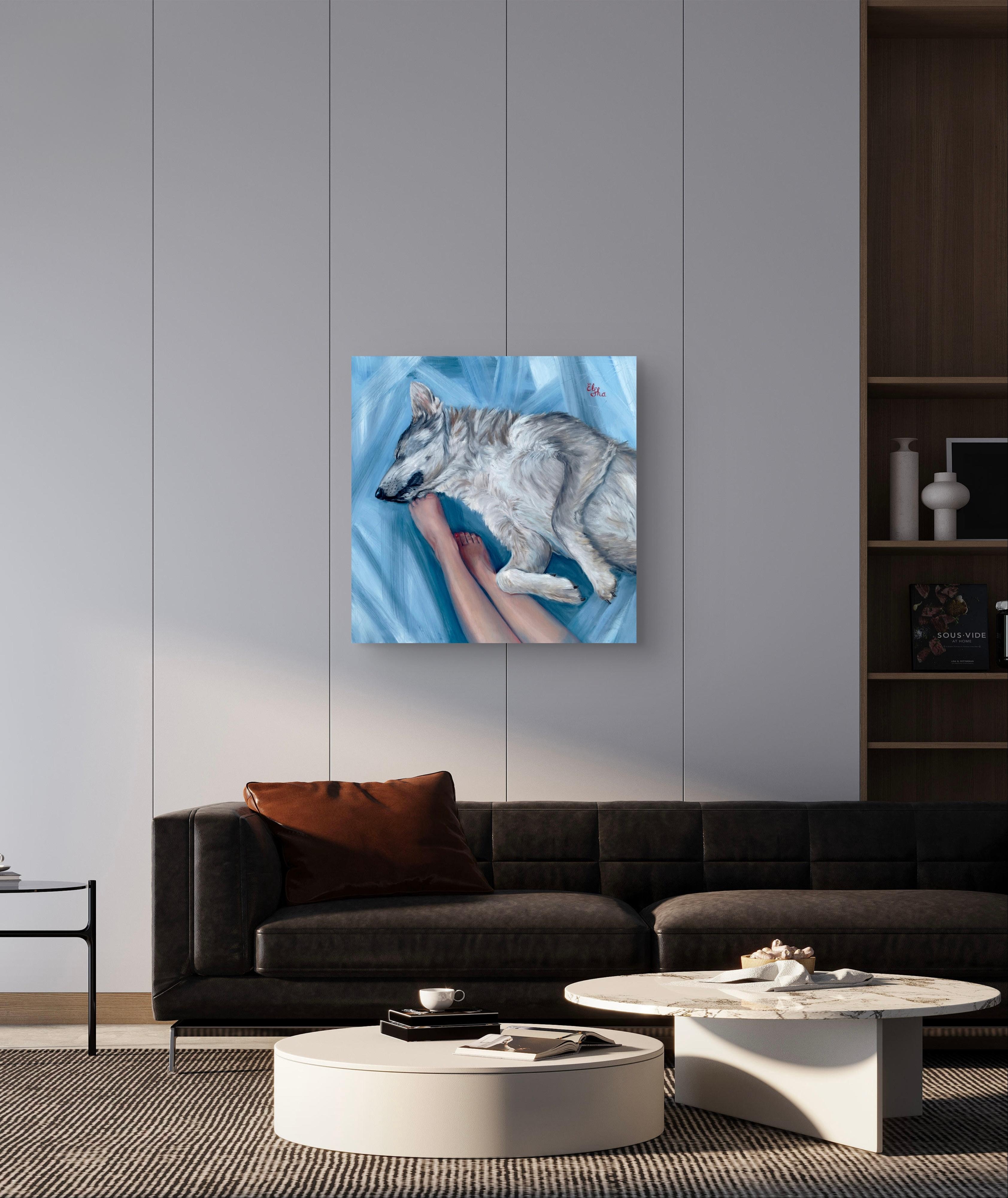 The oil painting 