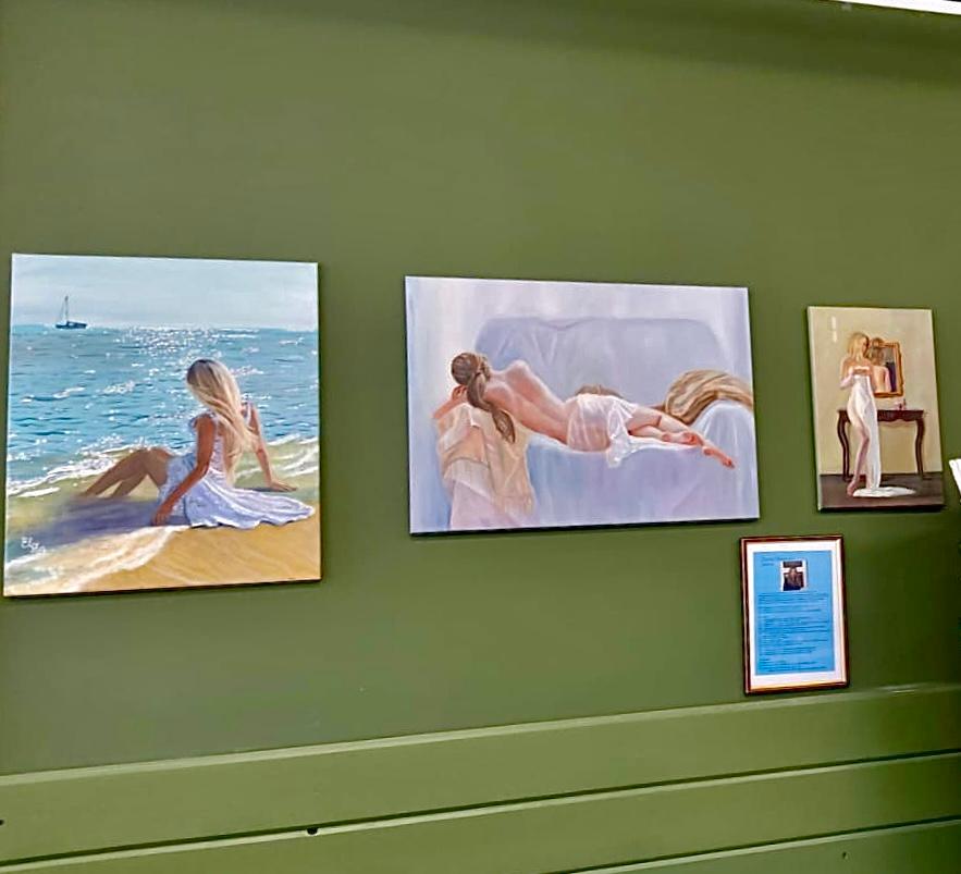 Chica junto al mar - Painting de Elena Ushanova