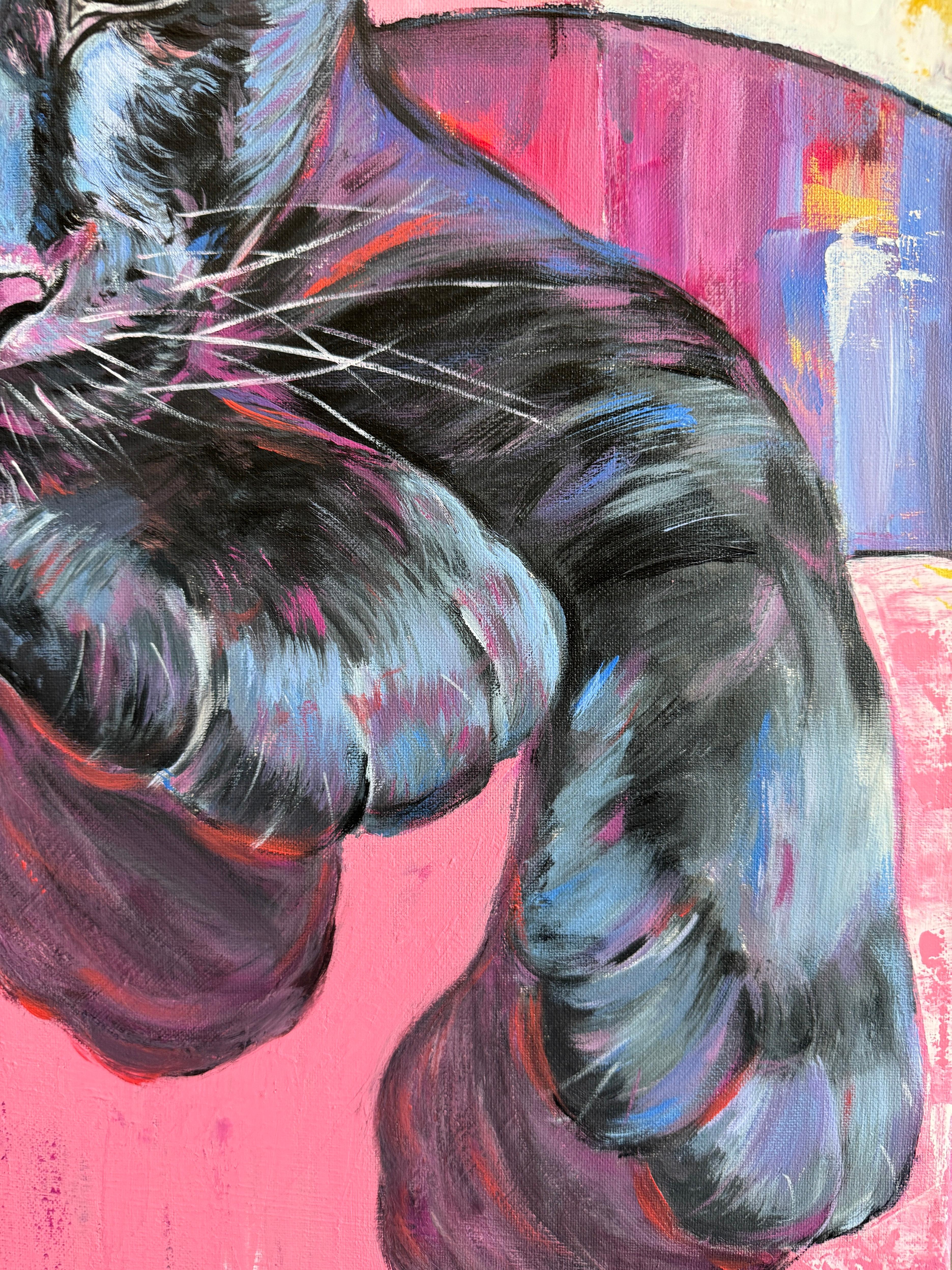 Panther in Rosa im Angebot 3