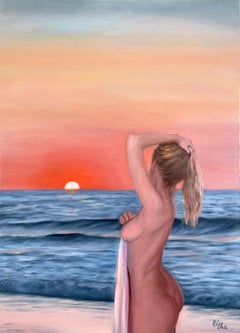 Puesta de sol junto al mar