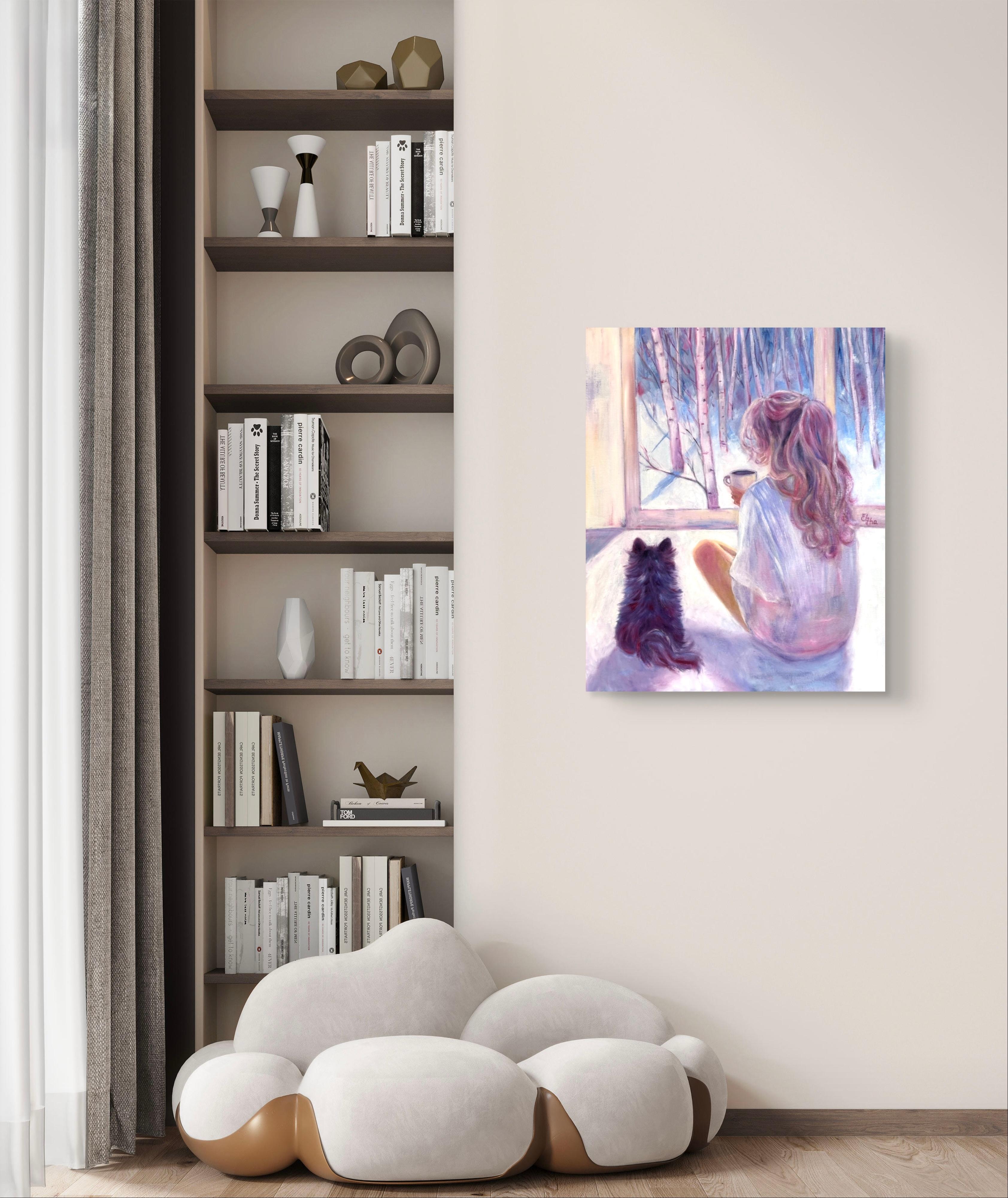Winter Serenity - Impressionist Painting by Elena Ushanova