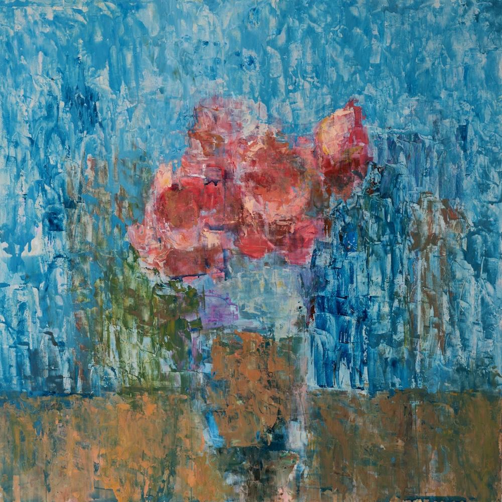 Still-Life Painting di Elena Zolotnitsky - Blu oltre