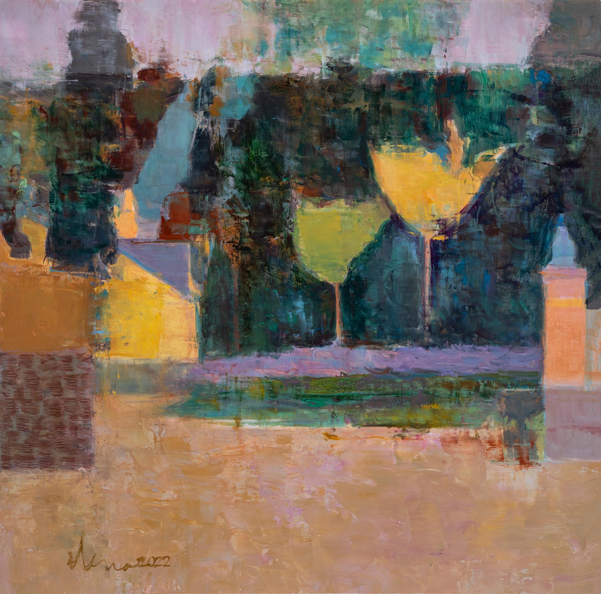 Elena Zolotnitsky Interior Painting – Träumen in lavendelfarben