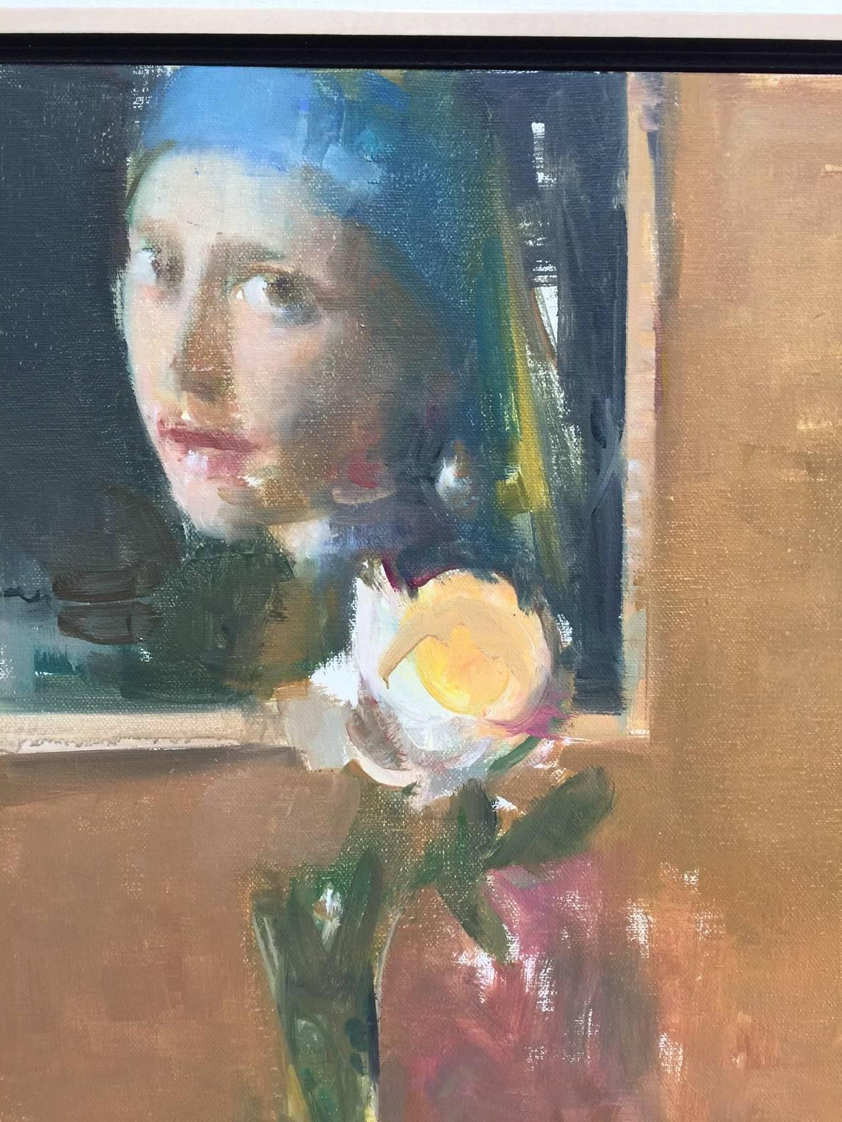 Rose of Delft - Painting by Elena Zolotnitsky