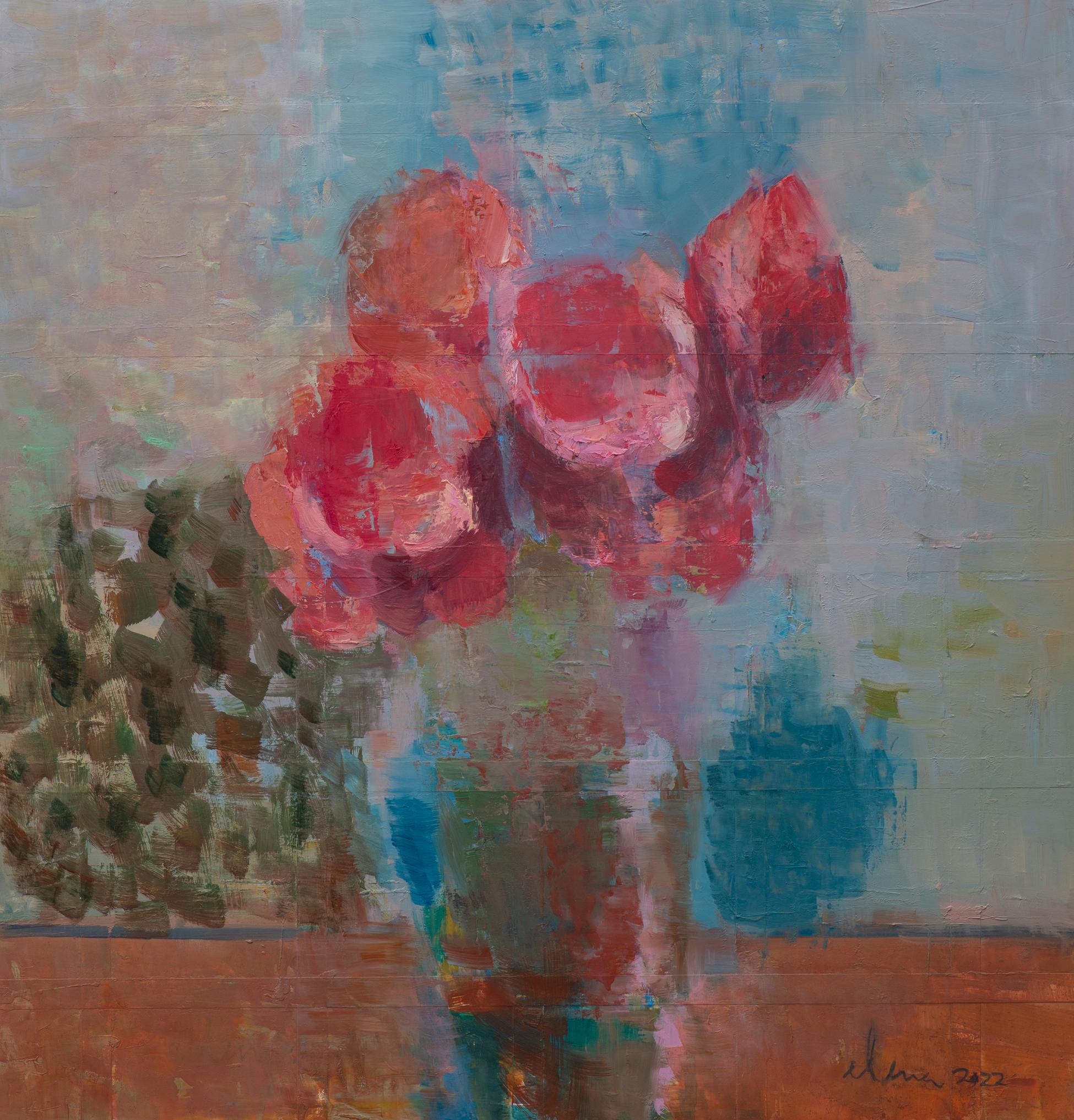 Elena Zolotnitsky Still-Life Painting - Summertime / the Grid