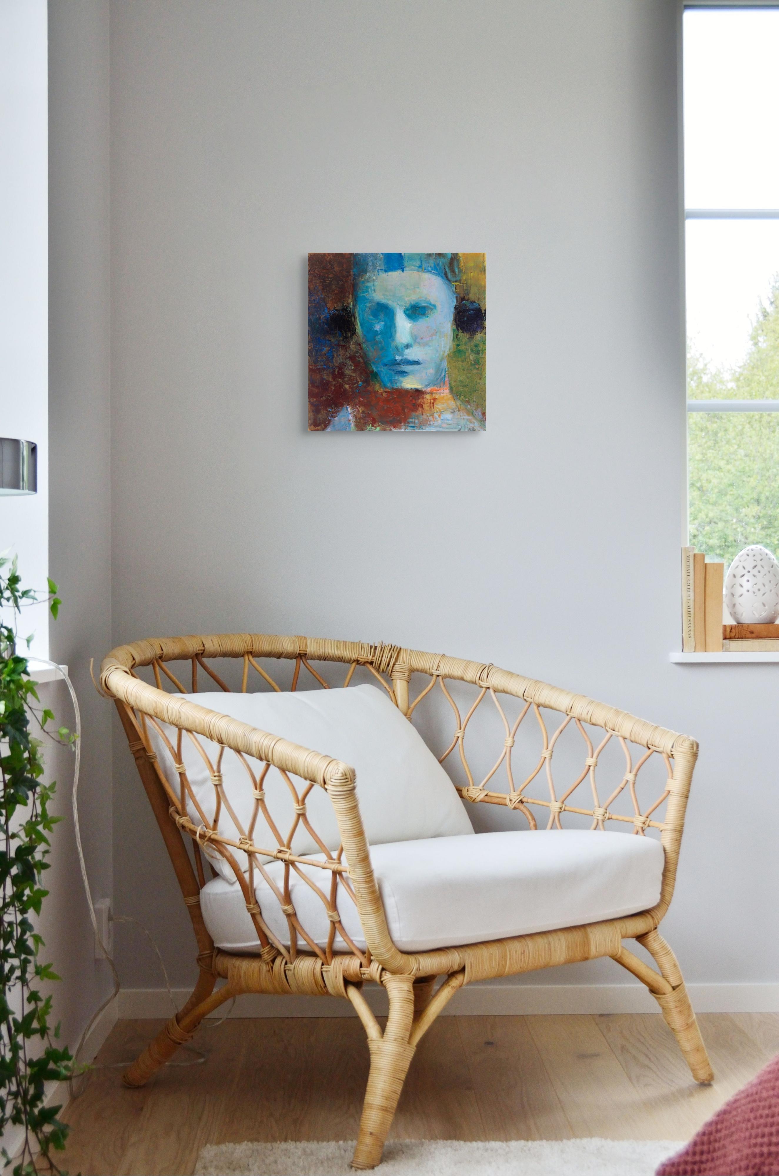 Sin título: Azul - Painting de Elena Zolotnitsky