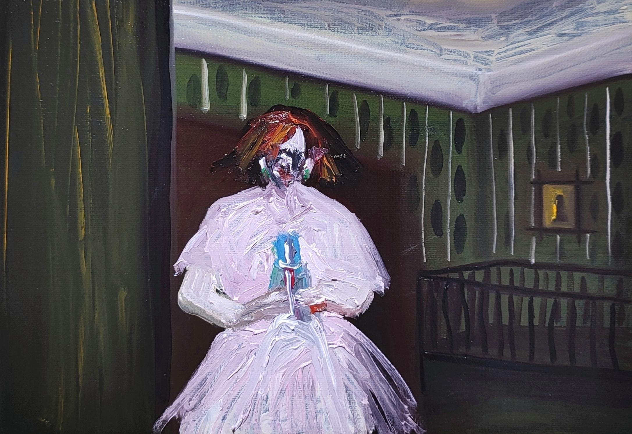 Huile sur toile

Elene Melikidze est une artiste géorgienne née en 1999 qui vit et travaille à Tbilissi, en Géorgie. Elle a commencé à peindre dès l'enfance sur différents supports. Elle est également critique de cinéma. L'artiste travaille