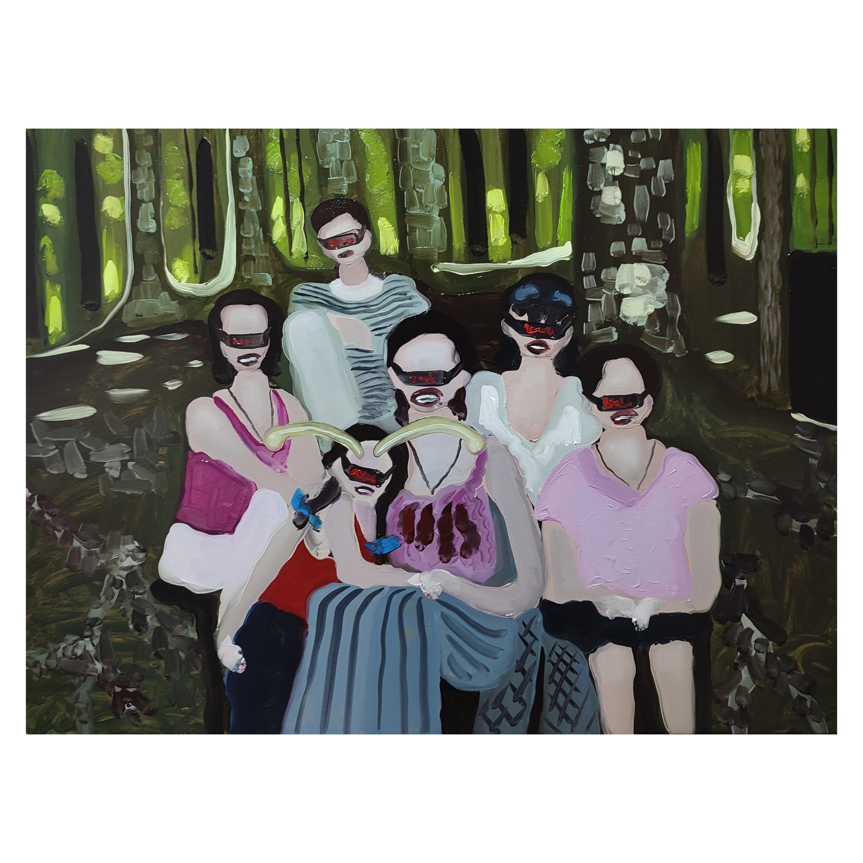 Zeitgenössische georgische Kunst von Elene Melikidze - In the Wood im Angebot 1