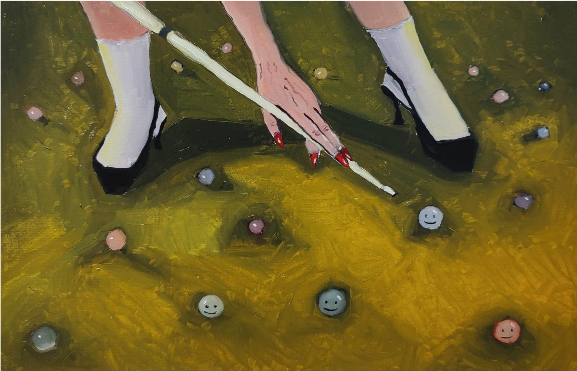 Oil on canvas

Elene Melikidze is a Georgian artist born in 1999 who lives & works in Tbilisi, Georgia. She started painting since childhood in various media. Her other profession is film critic. The artist mainly works with painting & graphics.
