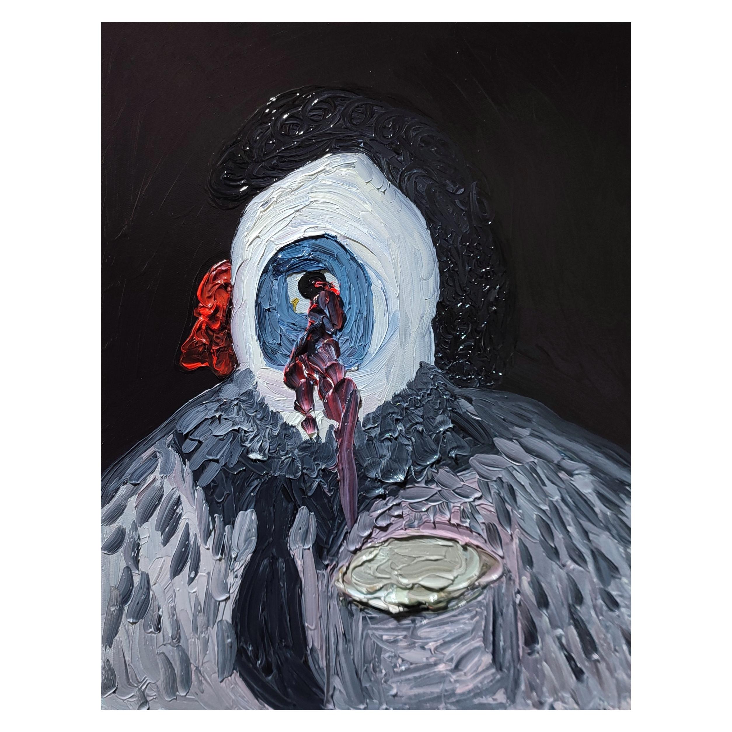 Óleo sobre lienzo

Elene Melikidze es una artista georgiana nacida en 1999 que vive y trabaja en Tiflis, Georgia. Empezó a pintar desde niña en diversos medios. Su otra profesión es la de crítica de cine. El artista trabaja principalmente con