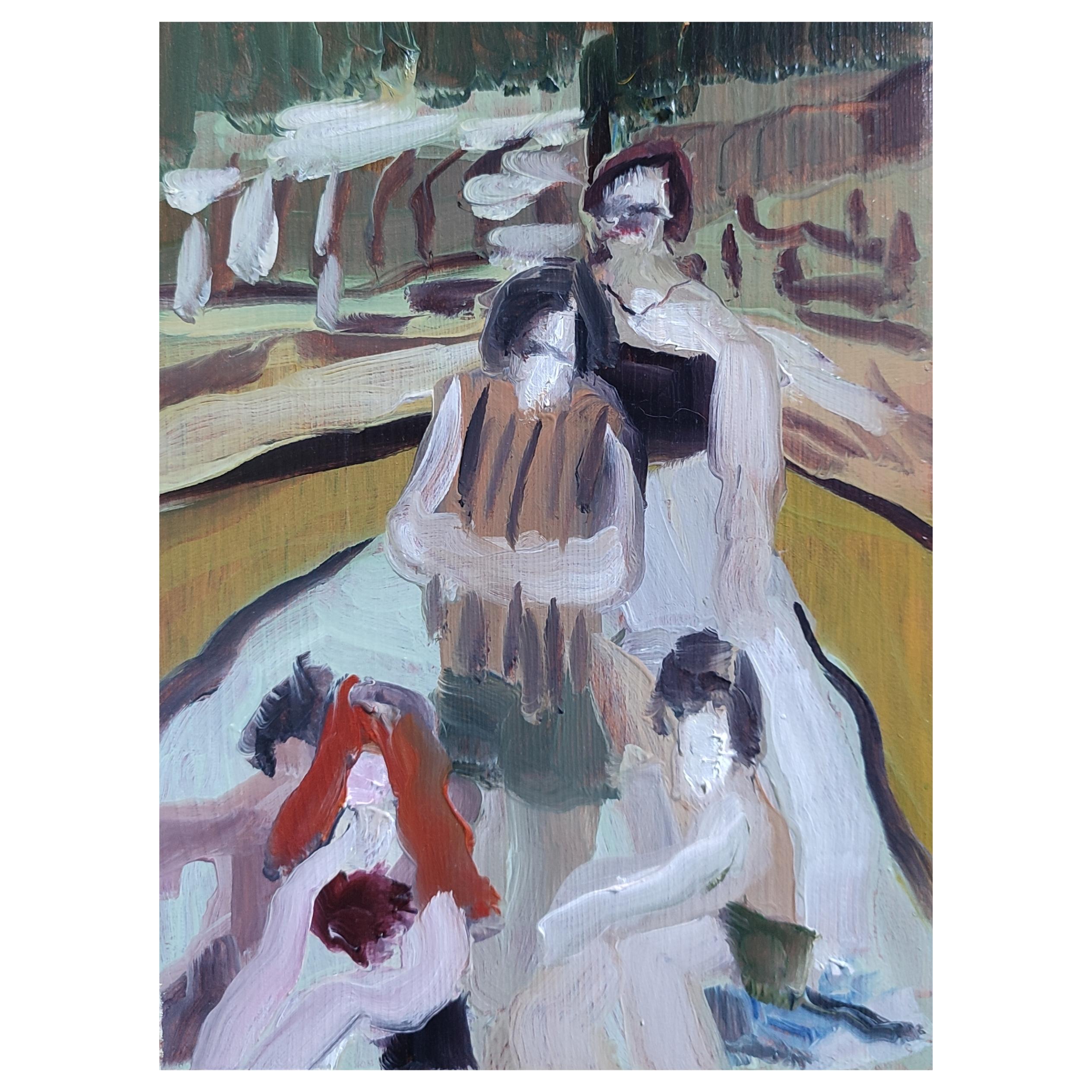 Olio laminato su tela

Elene Melikidze è un'artista georgiana nata nel 1999 che vive e lavora a Tbilisi, in Georgia. Ha iniziato a dipingere fin dall'infanzia con vari mezzi. La sua altra professione è quella di critico cinematografico. L'artista