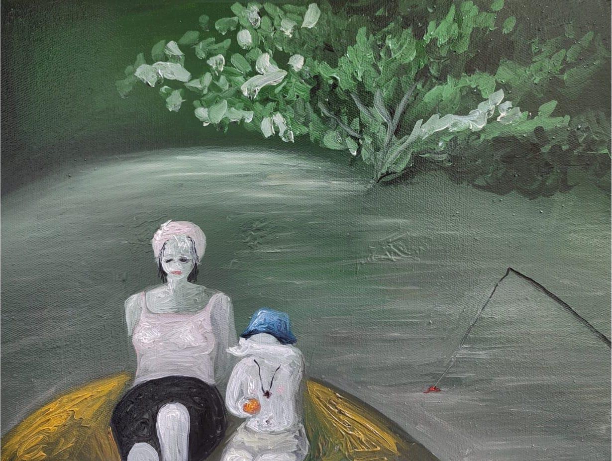 Huile sur toile

Elene Melikidze est une artiste géorgienne née en 1999 qui vit et travaille à Tbilissi, en Géorgie. Elle a commencé à peindre dès l'enfance sur différents supports. Elle est également critique de cinéma. L'artiste travaille