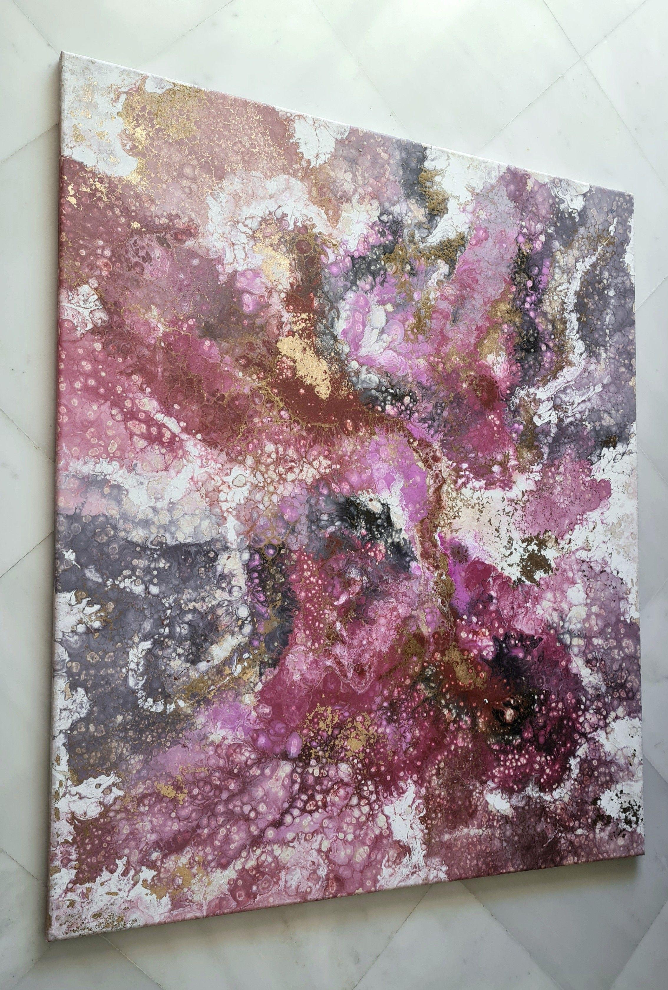 Blossom Melodies, Gemälde, Acryl auf Leinwand im Angebot 1