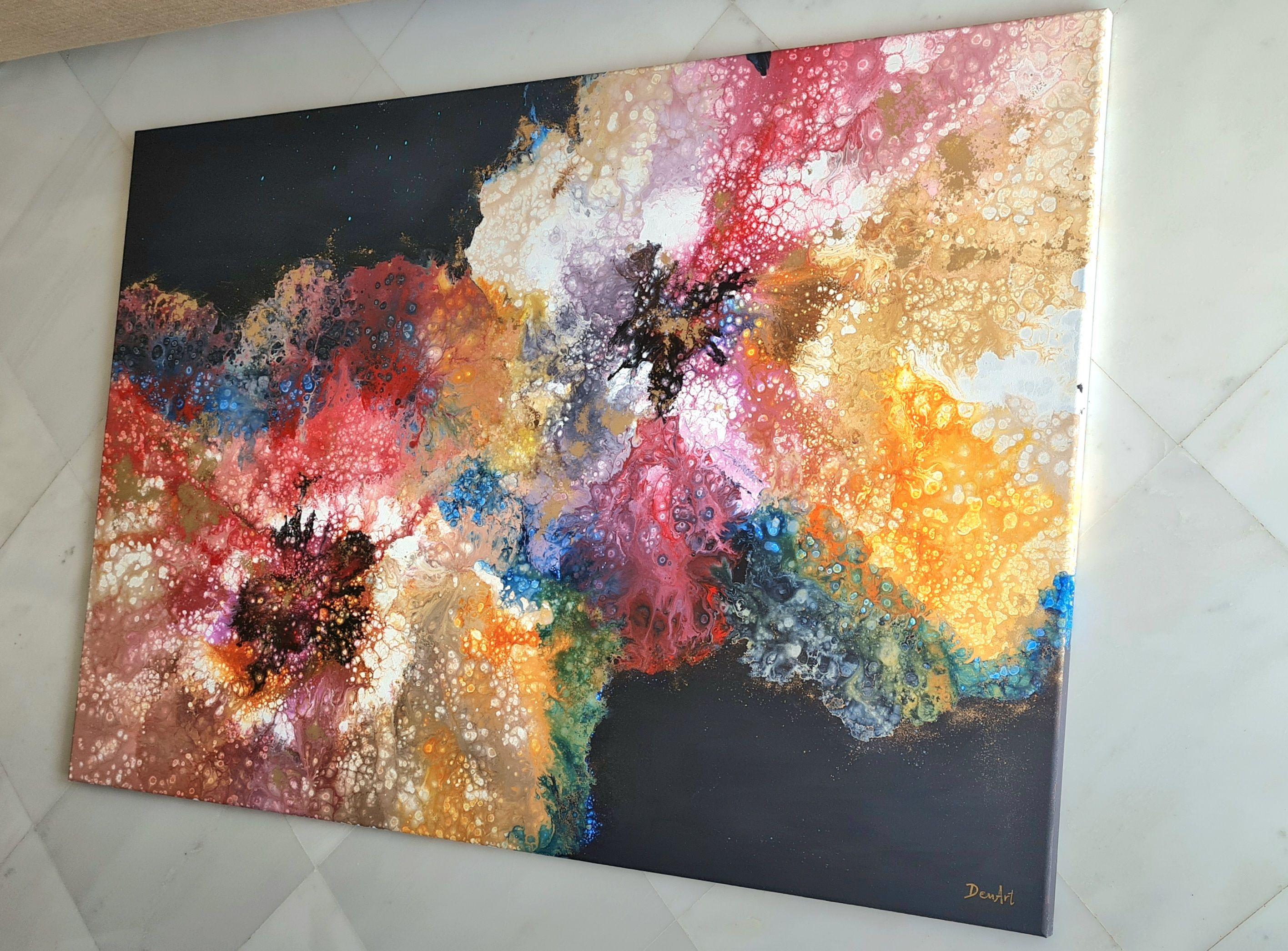 Flora oscura, Pintura, Acrílico sobre lienzo en venta 1