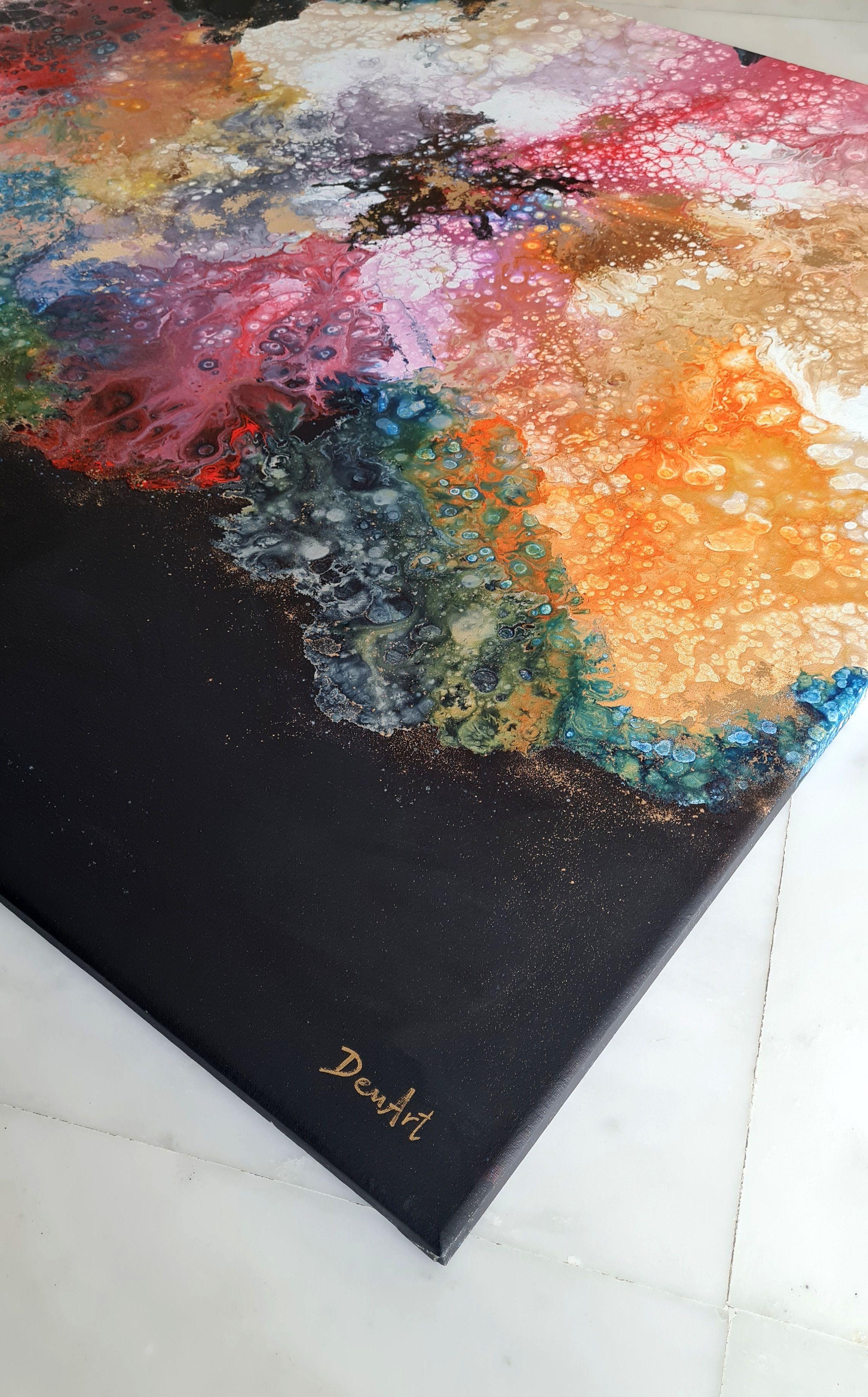 Flora oscura, Pintura, Acrílico sobre lienzo en venta 2