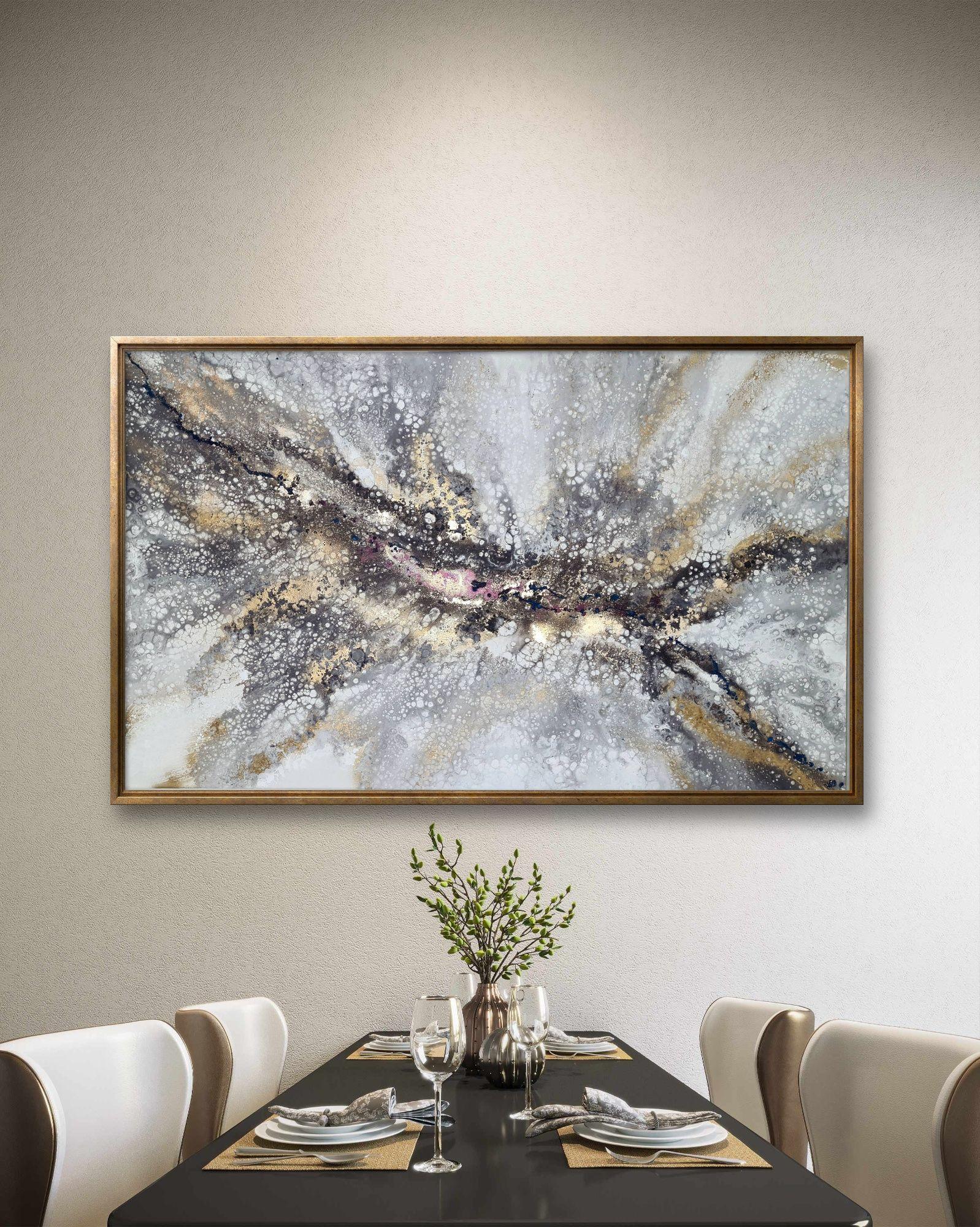 Genesi, Pittura, Acrilico su tela - Painting di Eleni  Denart