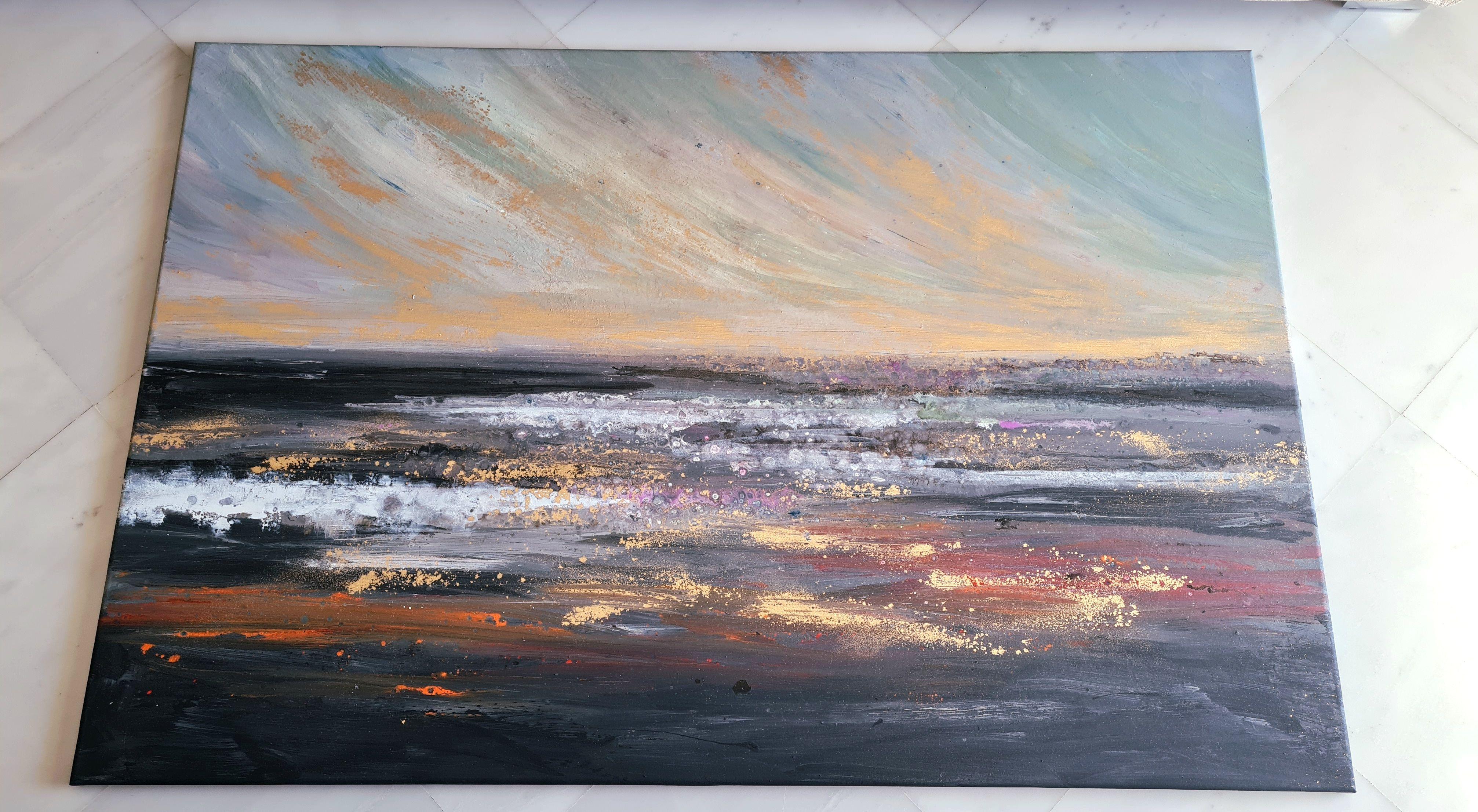 Gone with the Wind, Gemälde, Acryl auf Leinwand im Angebot 1