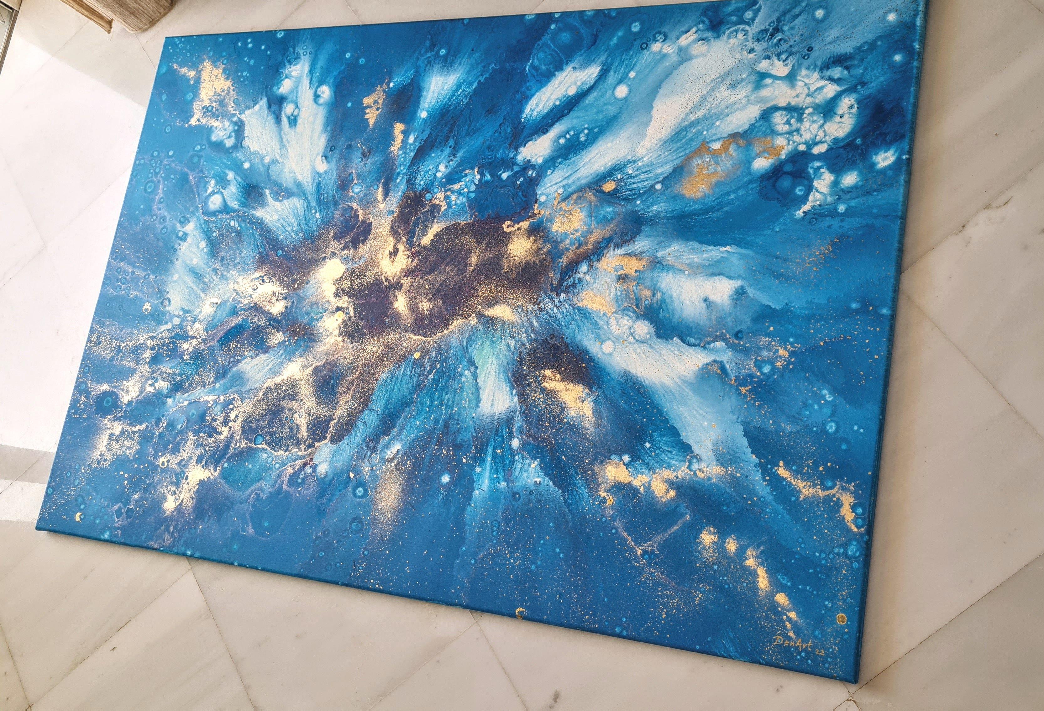 Greek Islands, Painting, Acrylic on Canvas For Sale 1