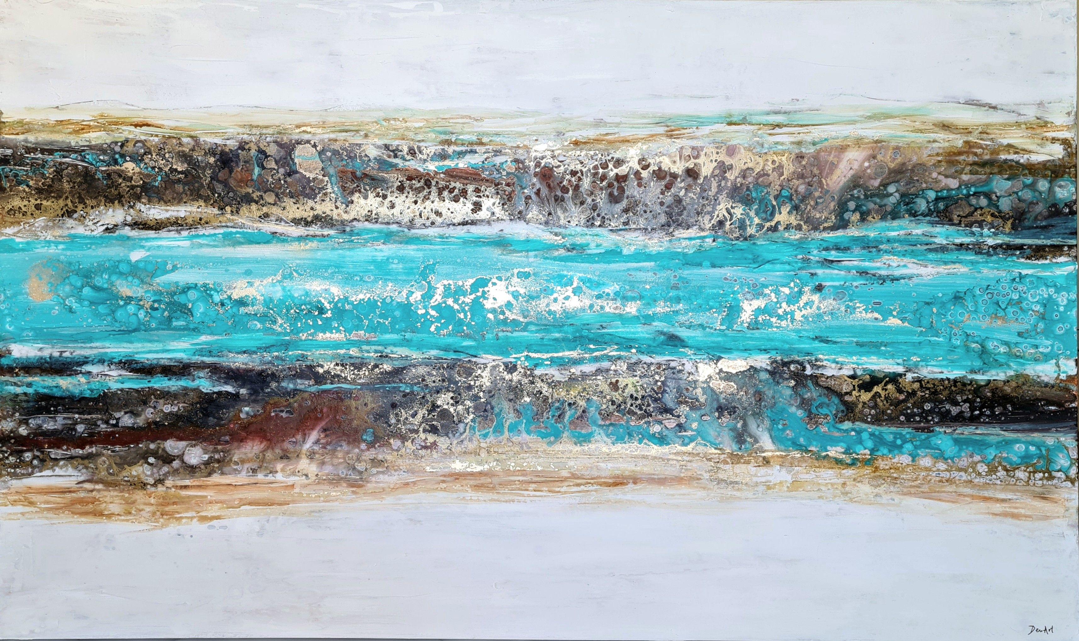 Kythnos, Gemälde, Acryl auf Leinwand